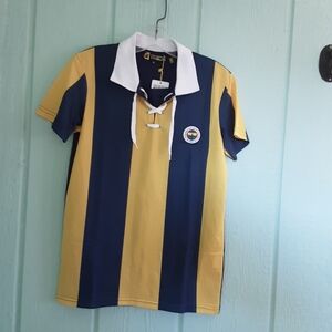 Fenerbahce #246 Istanbul Vintage Unisex Polo Jersey NWT Size XS 100%Polyester